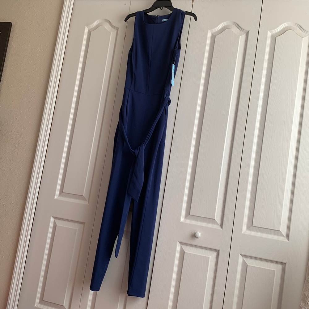 Antonio Melani Blue Jumpsuit NWT Size 14